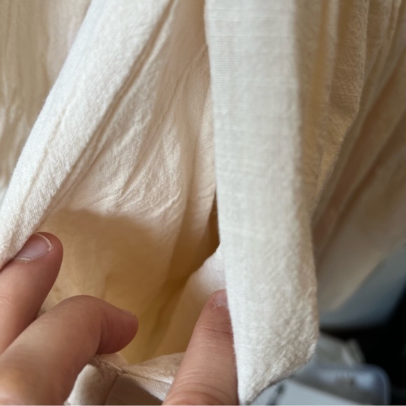 Cream V-Neck Women's Babydoll Dress size XS - Picture 8 of 15